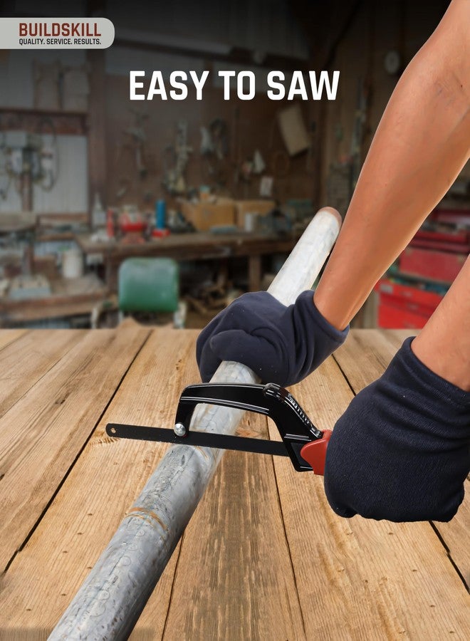 BUILDSKILL منشار يدوي صغير من Buildskill مقاس 10 بوصات بتصميم هيكلي جديد لأقصى قدر من المتانة - قاطع خشب متعدد الاستخدامات ومنشار يدوي لقطع الخشب والمعادن والبلاستيك - مثالي للاستخدام المنزلي، والأعمال اليدوية، والمهام اليومية - Image 5